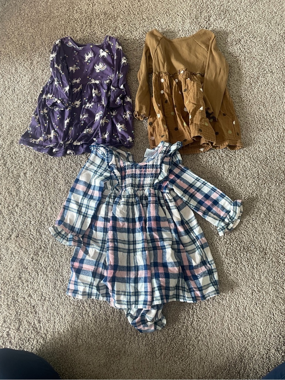 3 - Girls Long Sleeve Dresses